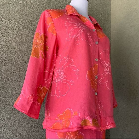 🔥5/$20🔥 “Erin” Linen Blouse and Skirt Set size 8 and 12 - Picture 7 of 13